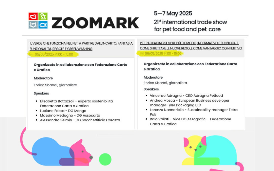 La Federazione il 5 e 6 maggio a Zoomark a parlare di packaging. Il settore Pet vale 8 miliardi