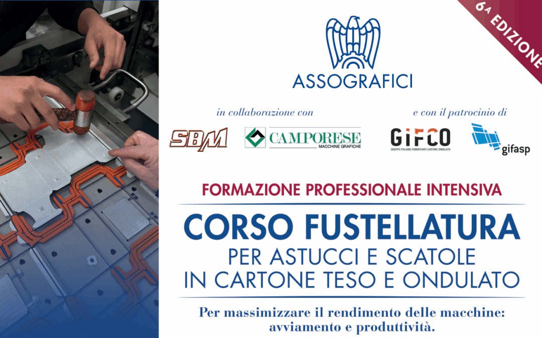 Corso di Fustellatura dal 17 al 21 novembre – Sesta edizione