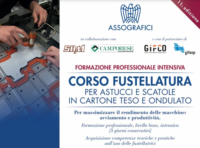Corso di Fustellatura dal 20 al 24 luglio – Undicesima edizione