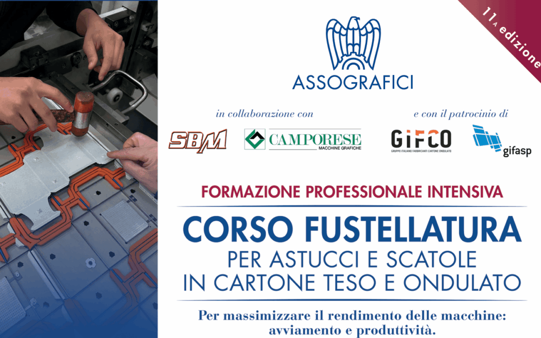 Corso di Fustellatura dal 19 al 23 ottobre 2026 – Undicesima edizione